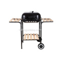 18&quot; Square Charcoal Grill na may Side Shelves